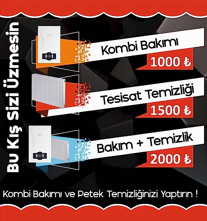 Kombi Bakım ve Petek Temizleme Kampanyası